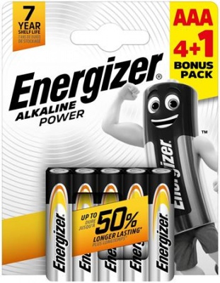 Batéria, AAA mikro, 4+1 ks, ENERGIZER "Alkaline Power"