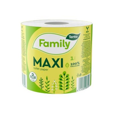 Toaletný papier, 2-vrstvový, malý kotúč, 64 kotúčov, TENTO, "Family Maxi"