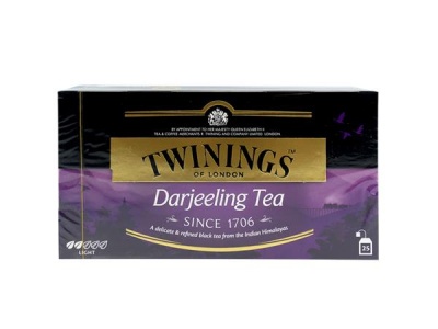 Čierny čaj, 25x2 g, TWININGS "Darjeeling"