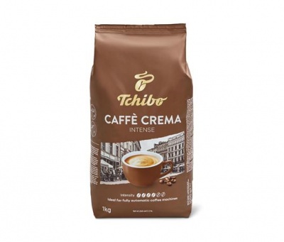 Káva, pražená, zrnková, 1000 g, TCHIBO "Caffe Crema Intense"