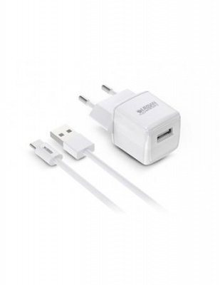 Sieťová nabíjačka, 1xUSB-A, 12W, kábel USB-A–USB-C, URBAN FACTORY