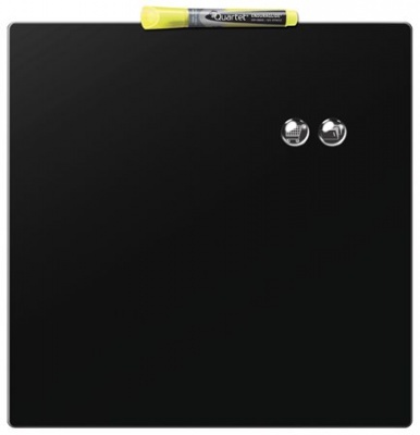 Odkazová tabuľa, magnetická, popisovateľná, čierna, 36x36 cm, NOBO/REXEL