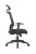 Kancelárska stolička, čalúnenie, nastaviteľná opierka hlavy, "Joy", čierna