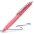 Guľôčkové pero, 0,5 mm, stláčací mechanizmus, koralovo červené telo, SCHNEIDER "Haptify", modré